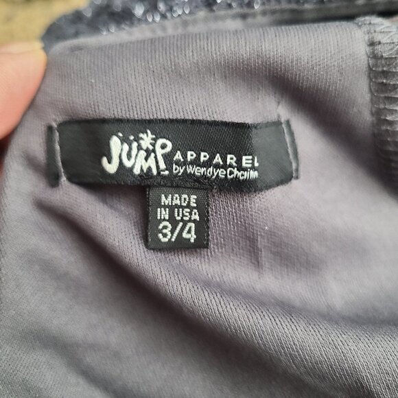 Jump Apparel Gray Sparkly Sequin Open Back Bodycon Mini Dress 3/4 - Picture 7 of 9